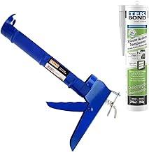 Kit Aplicador de silicone + 1 Silicone acético veda pia incolor Tekbond 256g