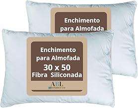 Kit 2 Enchimento Para Almofadas Fibra Siliconada 30x50 Cm