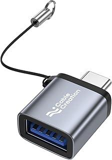 CableCreation Adaptador USB-C, USB 3.2 Gen 2 10 Gbps, macho para fêmea para iPhone 15 Pro, MacBook Pro/Air/iPad Pro, Thunderbolt 4/3 e mais dispositivos tipo C