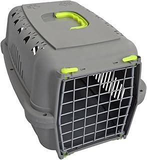 Caixa Transporte Pet Grande Pequena Média Cachorros Gatos Coelhos Portinha de Aço(Amarelo,Nº 3 - Animais até 15Kg)