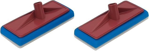 Kit com 2 Rodo Abrasivo Limpa Vidro com Esponja que Não Risca – Encaixe Universal para Cabos - Ideal para Box Espelhos, Janelas e Todos os Tipos de Vidros