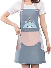 Avental Cozinha Impermeável Feminino Ajustável com Bolso Frontal à Prova de Água PVC Profissional 70x65cm