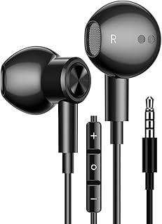 Diffy Fone de Ouvido P2 Intra-auricular com Fio (3.5mm) | Áudio de Alta Fidelidade, Microfone Integrado e Controle de Volume, Magnético