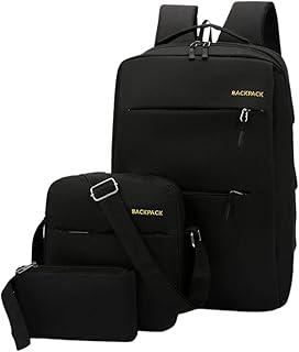 Kit 3 Itens Bolsa Mochila Bolsa Versátil Executiva Notebook escolar Escritório Estojo + Necessaire