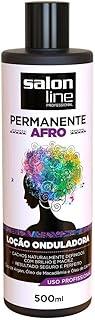 Salon Line, Loção Capilar Onduladora, Permanente Afro, Vegano - Para Cabelos Afro, 500 ml
