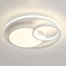 Luminária de LED De Sobrepor Redonda Bivolt 31W 3 Em 1 Com Luz Central Dupla (Branco)