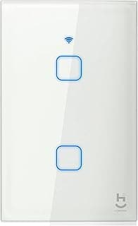 Geonav, Interruptor Inteligente Wi-Fi para iluminação, 2 botões, Vidro Temperado, HIINT2C, Hi By Geonav, Branco com 61.77% de desconto por R$ 79,90 na amazon