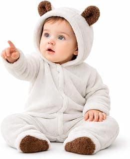 Macacão Para Bebe Menino Menina Pelúcia Com Capuz Frio P M G