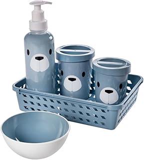 Kit Higiene Bebê Decorado Menino 5 Peças Plasútil