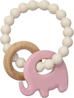 Buba, Mordedor Em Silicone E Bambu Elefante Rosa