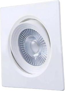 Smart Spot Direcionável Quadrado CCT Dimerizável, Compatível com Alexa, Marca Gaya, Branco