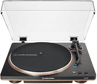 Toca-Discos Vinil Audio-Technica Automático AT-LP70X-BZ, Preto e Bronze, Bivolt 120/240V
