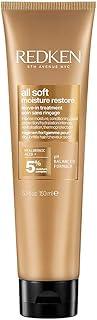 Redken All Soft Moisture Restore Leave-in para Cabelos Secos e Opacos, com Óleo de Argan e Ácido Hialurônico, Hidratação Profunda, Brilho e Proteção Térmica, 150ml