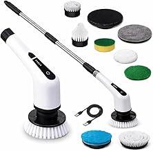 Esfregão de Limpeza Elétrico 9 em 1 Recarregável com Cabo Extensor para Banheiro, Vidro e Rejunte