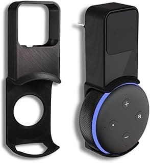 Suporte Stand de tomada parede compatível Amazon Alexa Echo Dot 3. Compacto, resistente, leve e sem fios