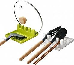 Apoio de Talheres e Tampa de Panela Multifuncional - Descanso de Utensílios de Cozinha Compacto - Organizador Antigotejamento Prático