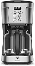 Electrolux Cafeteira Elétrica inox filtro permanente removivel capacidade 1,5L 38 xicaras função timer painel digital desligamento automatico ECM30 cor aço escovado 220v