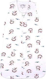 Saco de Dormir Pijama Bebê Menino Suedine Estampado Polvos 100% Algodão (Vermelho, M)