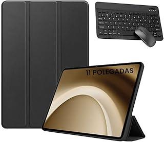 Kit Premium Completo Capa Para Tablet Samsung A9+ (11 Polegadas) + Película + Teclado + Mouse.