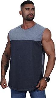 Regata Machão Longline Masculina MXD Conceito Sem Manga Treino Academia Musculação Lisa Cores Básicas