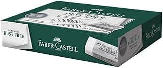 Borracha Dust Free, Faber-Castell, 187137, Branca, pacote de 30 com 20% de desconto por R$ 72,80 na amazon