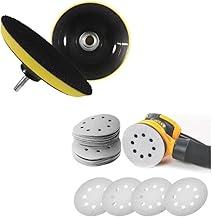 Kit 10 Disco de Lixa Branco com Base Disco de Lixa 150mm Grão 80 - Starfer