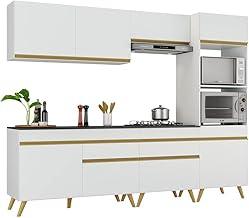 Cozinha Completa 5 peças c/Armário e Balcão Mp3713 Veneza Gw Multimóveis Branca