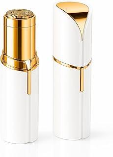 Depilador Batom Facial Feminino Portátil Recarregável USB com Luz LED – Removedor de Pelos Sem dor para Buço, Rosto, Queixo e Sobrancelha