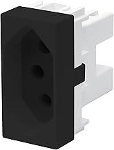 MÓDULO TOMADA 2P+T 10A 250V - HABITAT BLACK - FAME