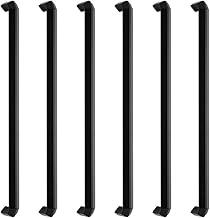Kit 6 Puxadores Guarda Roupa Armário Gaveteiro Trip 320mm (Preto Fosco)