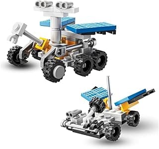 Bloco de Montar Robô Espacial - Base Espacial Infantil - Kit Construção Criativa Astronauta para Colecionar - Presente Educativo Ideal para Crianças - Lene (Robô Espacial)