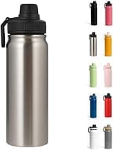 Garrafa Térmica Inox 800 ml Isolamento Vácuo 12h Frio 8h Quente Tampa Esportiva Antivazamento (Inox)