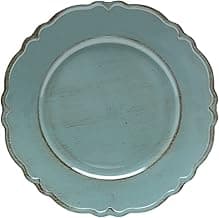 LYOR - Sousplat Patinado de Plástico Moon Verde 33cm