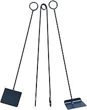 Acessórios de Manuseio e Limpeza de Lareira, Churrasqueira e Fogão a Lenha 3 Peças Olhal em Ferro