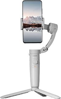 Gimbal para Celular, Estabilizador Celular Portátil de 3 Eixos com Tripé de Aderência – Estabilização de Vídeo Profissional, Ideal para Vlogs, Gravação, Streaming e Fotografia, Branco
