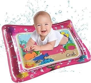 Tapete de Água Inflável para Bebês, Atividade Sensorial com Tema Oceano, Brinquedo de Barriga para Desenvolvimento Infantil, Náo Vaza. (Rosa)