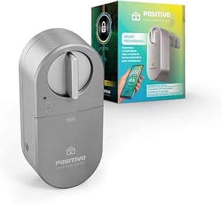 Smart Fechadura Positivo Casa Inteligente, Conexão Bluetooth 5.0, Abre pelo Celular, Bateria de 7,4V, Prata com 5.62% de desconto por R$ 84,00 na amazon