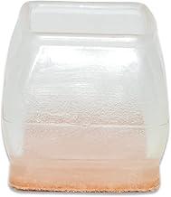 Flyshop 8 peças de tampas de perna de cadeira transparentes, com almofadas de feltro, protetores de piso de cadeira quadrada para madeira para evitar arranhões no chão e reduzir o ruído, cabe de 22 a