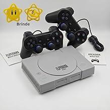 Console Retro Fliperama Arcadian PSX Cinza Jogos Especial Jogos PS1 + 2 Controles