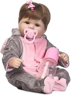 Brastoy Boneca Menina Bebê Reborn de Silicone Pode Tomar Banho 48cm (Menina Elefante 48cm)