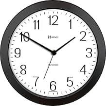 Relógio de Parede Quartz Preto