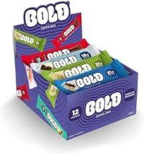 BOLD Snacks Barra de Proteína Caixa Mix - Caixa com 12 Unidades - Zero Adição de Açúcar