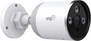 ELG, SHCF601, Câmera Externa Full Color 1080P IP65, Lente 3.6mm, Grava Full HD 1080p, Inteligente, Wi-Fi, Protocolo ONVOF, Perfil S, Branco