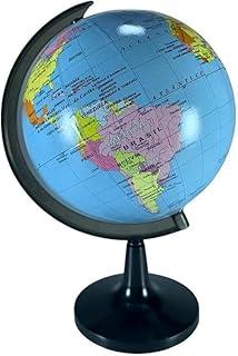Globo Terrestre Giratorio Mesa Mapa Mundi Político Escolar 16cm Eixo com Medidor Premium