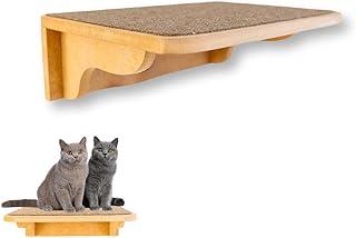 Prateleira para Gatos Tamanho G Resistente Já Montado Com Kit Fixação e Seguro (Marrom)