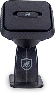 Gshield Suporte Veicular Magnético Survivor 2 em 1 com Fixação na Grade de Ventilação e Painel do Carro, Rotação 360º Preto