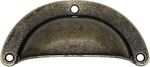 Puxador Bonito Colonial Concha Retro Vintage Gaveta Movel (Ouro Velho)