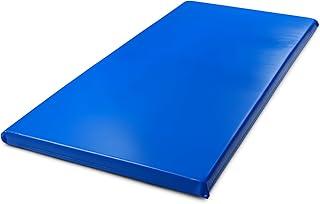 Colchonete de Academia Azul 90x40x3cm Impermeável com Espuma D20, Costura Reforçada, Ideal para Ginástica, Yoga, Pilates, Treinos Fitness, Exercícios em Casa e Alongamentos – Conforto e Durabilidade