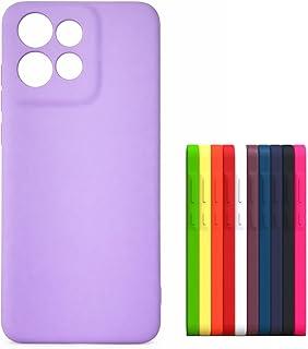 Compativel com Moto Edge 60 Neo - Capa Capinha Case Silicone Macia Veludo Forro Interno Premium Com Proteção De Câmera Lilas