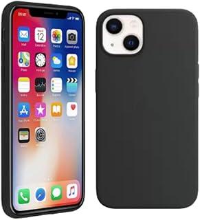 Capinha Slim Case Colorida Compatível Com IPhone 13 Vermelha,Preta, Laranja, Amarela, Azul, Rosa, Pink, Branca, Lilás, Marrom, Verde, Roxo Com 3 Camadas De Proteção PREMIUM (Preta)